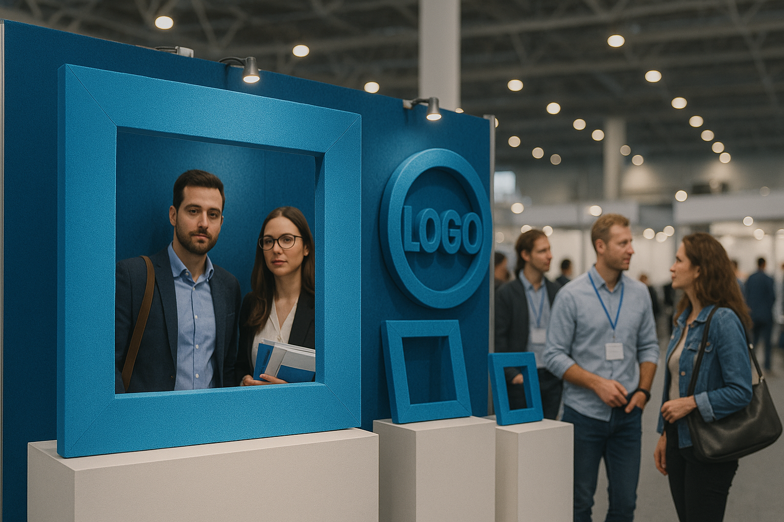 EVA para Feiras e Eventos: Logotipos e Molduras que Conectam com o Público 