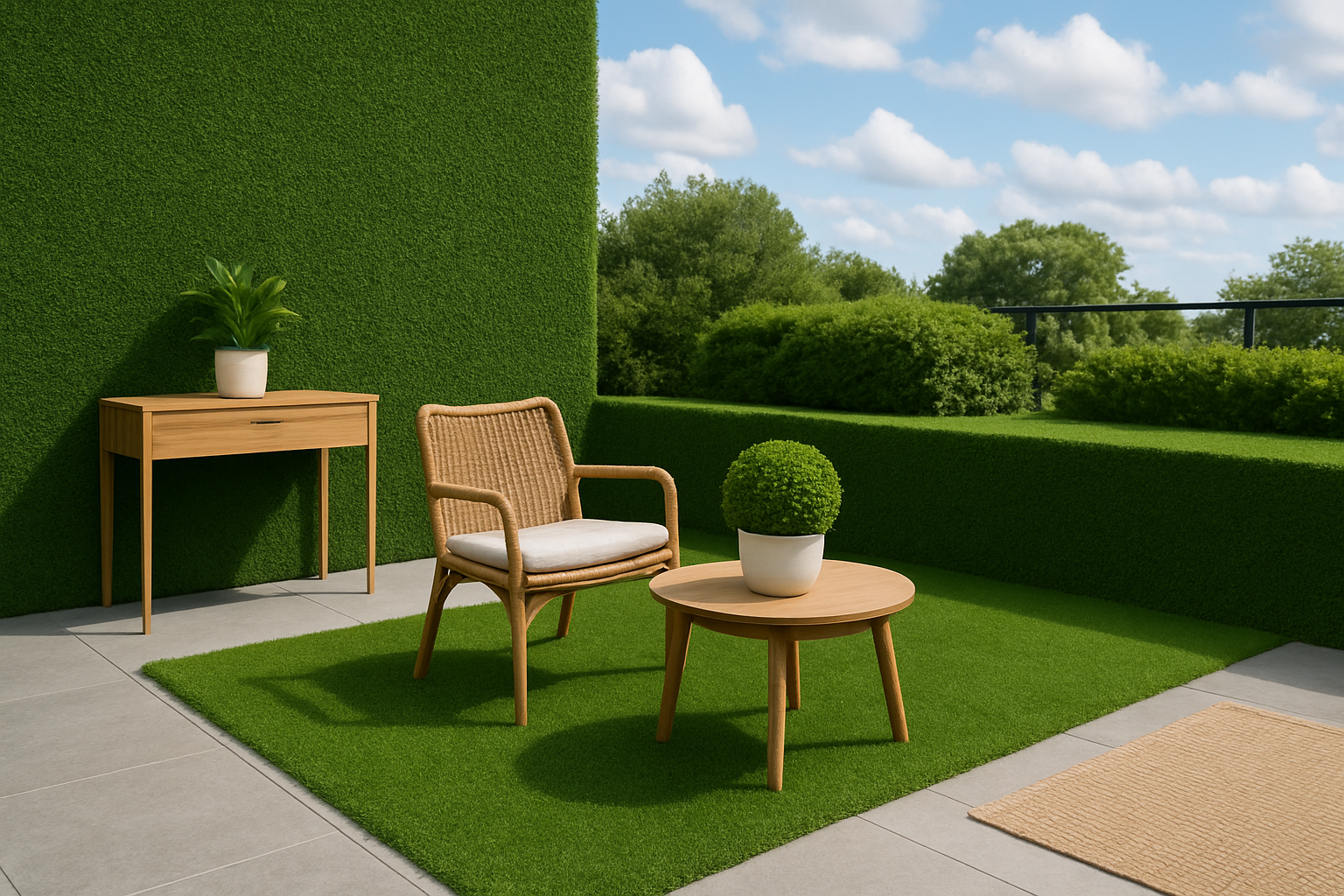5 ideias criativas para usar grama sintética além do jardim