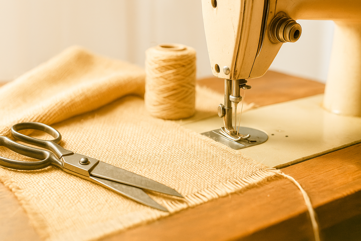 Como cortar, costurar e armazenar juta sem desfiar 