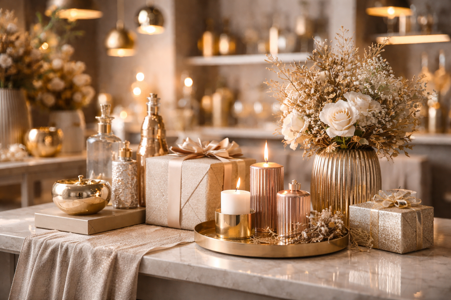 Como lojistas podem usar metalizado para criar composições 