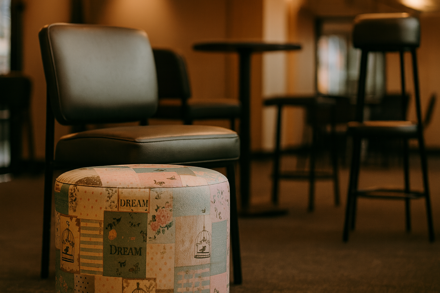 Vinil revest: mais durabilidade para puffs, cadeiras e banquetas 