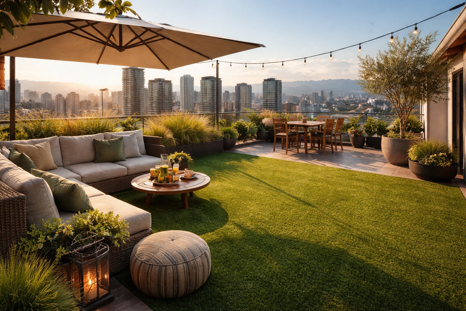 Grama sintética para cobertura e rooftop: pontos de atenção 